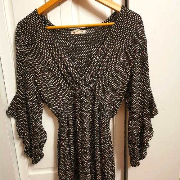 Billabong black polka dot mini dress - Picture 2 of 4